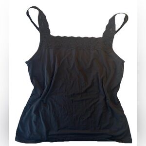 Vanity Fair Vintage Satin Lace Trim Cami Y2K Girly Stylish